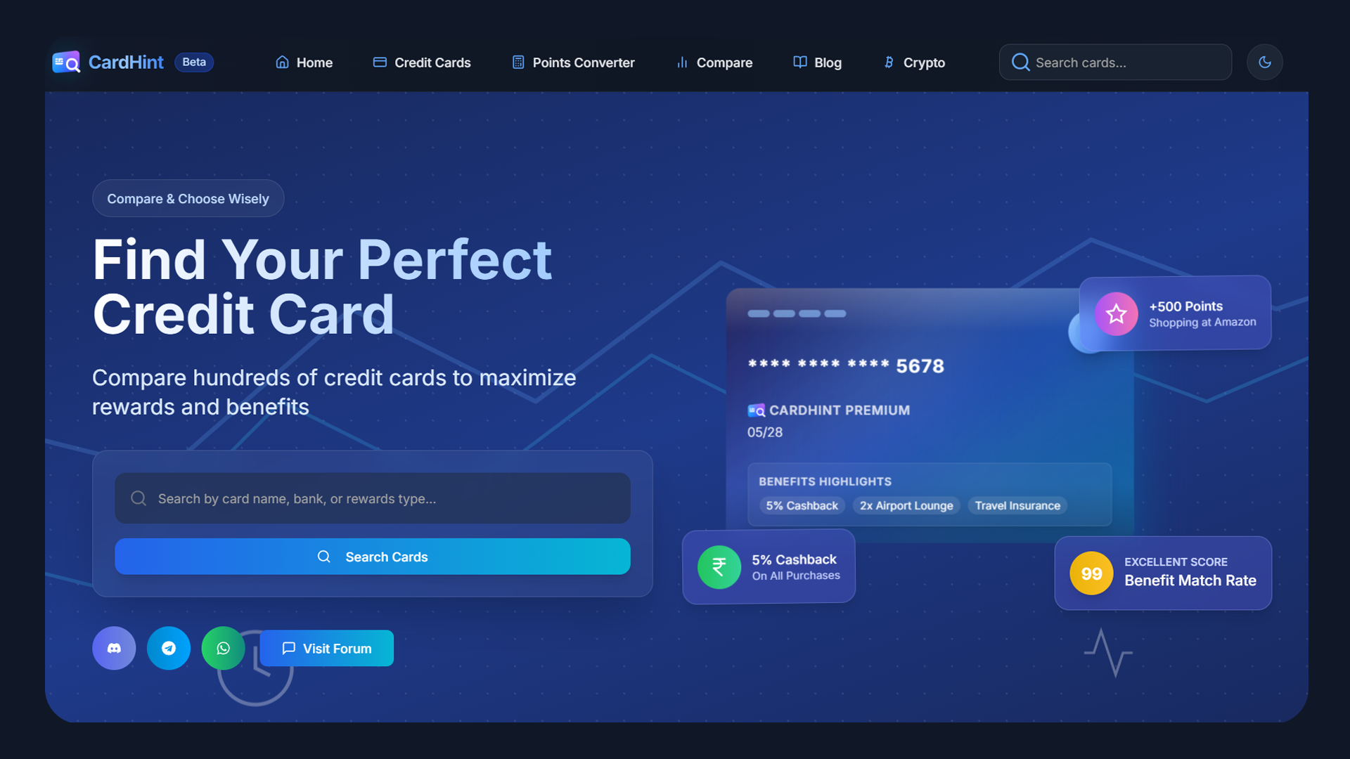CardHint – Smart Credit Card Comparison Platform