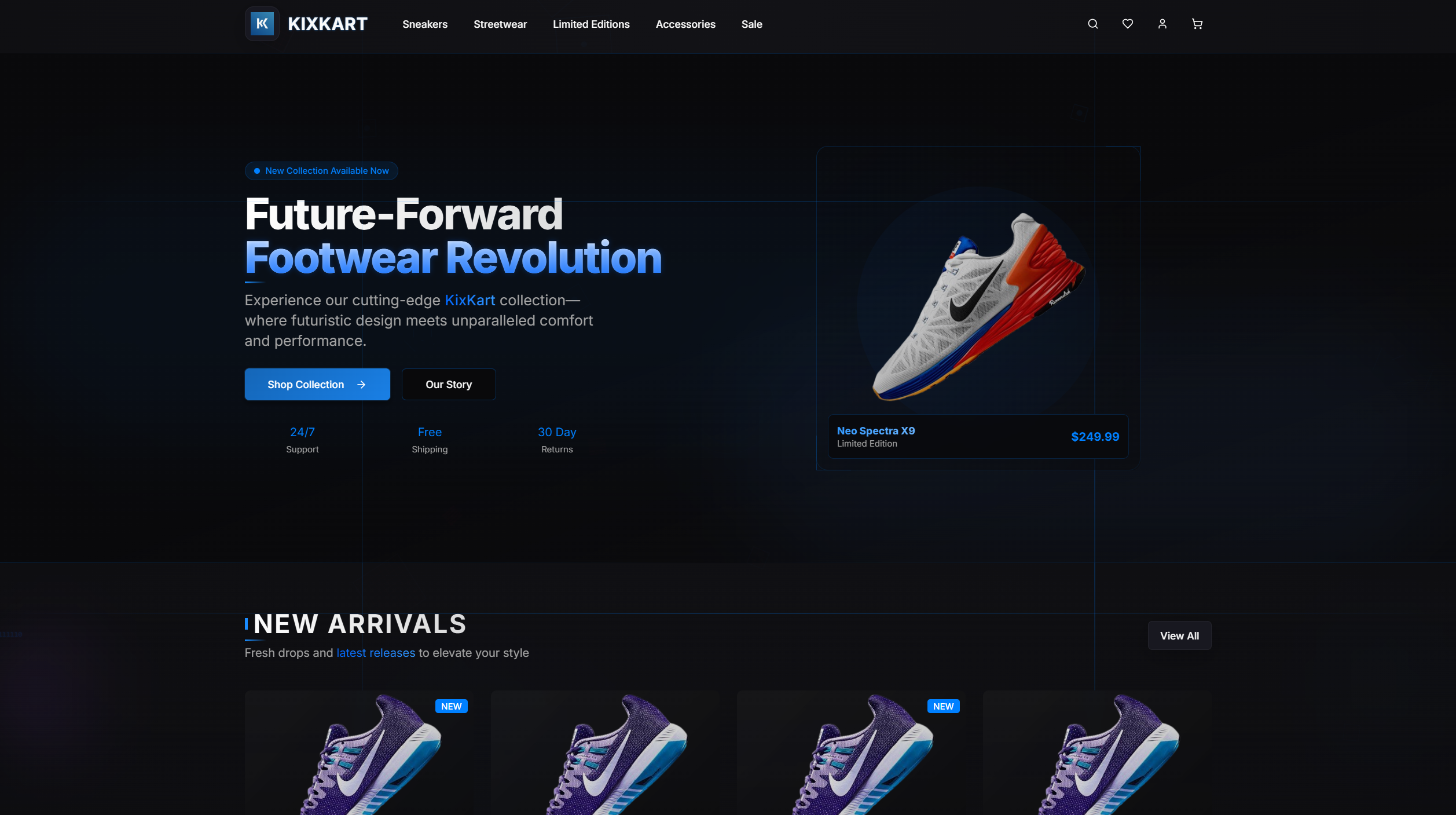 KixKart – Premium Sneakers E-Commerce Platform