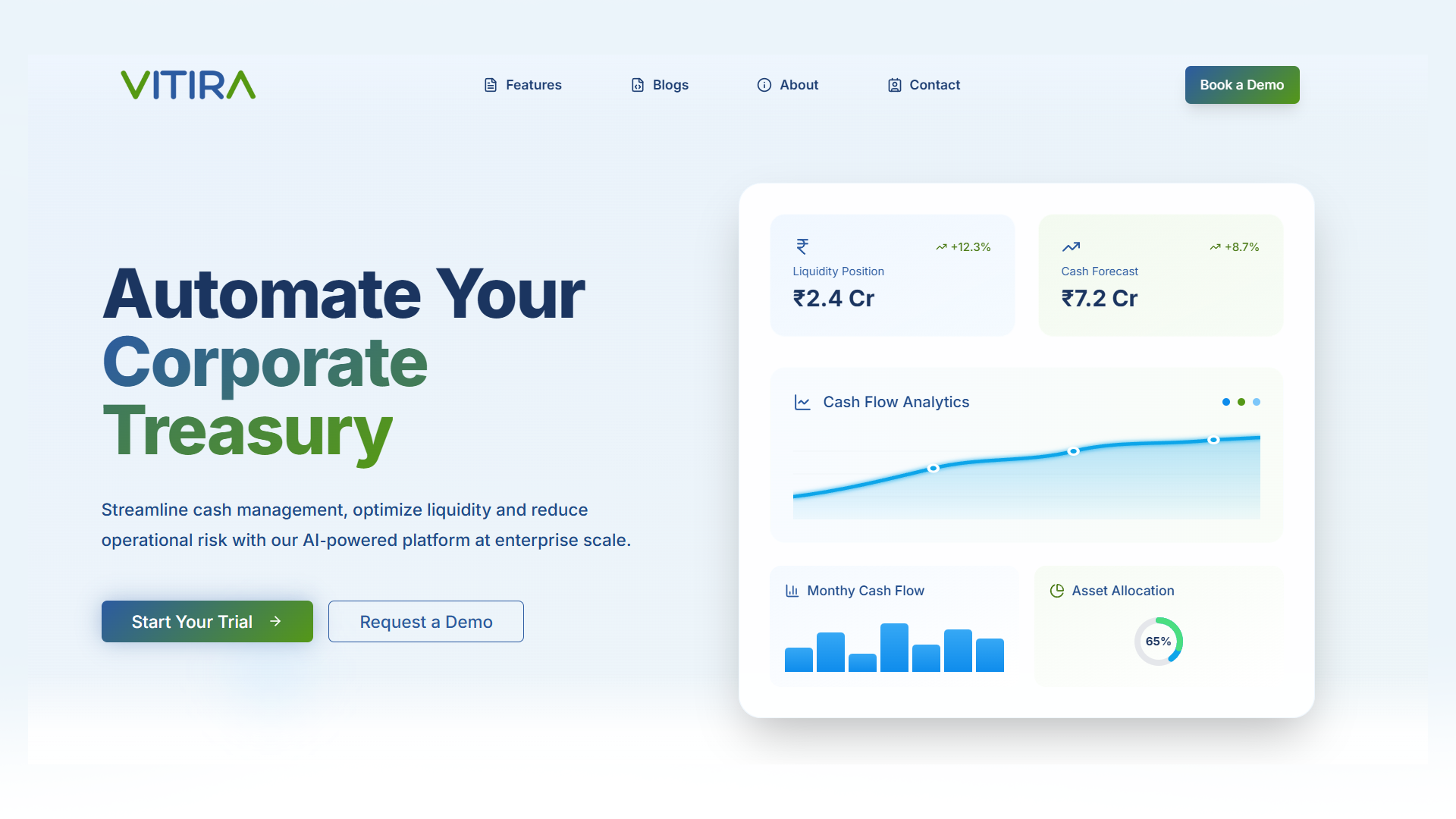 VITIRA – Business Website Transformation